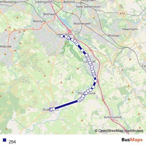 Bus 254 Schedule & Stops in Hamilton