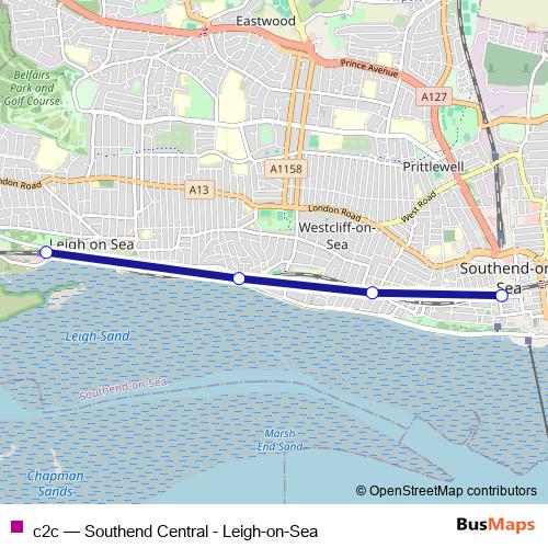 Bus c2c by c2c in Southend-on-Sea