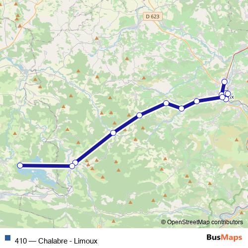 Bus 410 Schedule & Map in Limoux