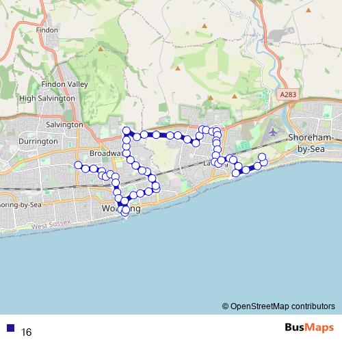 Bus 16 by Compass Travel in Worthing