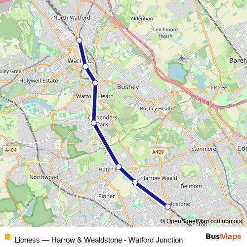 London Overground Lioness Harrow & Wealdstone - Watford Junction Bus ...