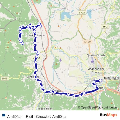 Cotral Am604a Rieti - Greccio # Am604a Bus - Italy