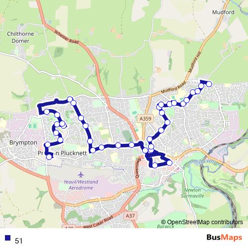 Bus 51 Yeovil (Abbey Manor Park) - Yeovil (Cavalier Way) in Yeovil by ...