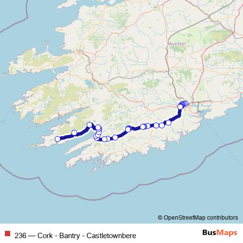 Bus 236 Cork - Bantry - Castletownbere in Cork by Bus Éireann